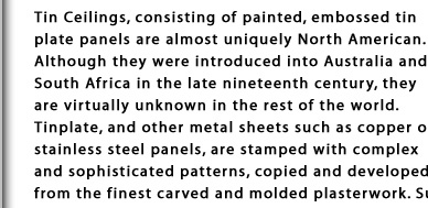 History Of Tin Ceilings